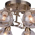 Потолочная люстра Arte Lamp Alessandra A5004PL-8AB Цвет арматуры бронза Цвет плафонов прозрачный от ImperiumLoft