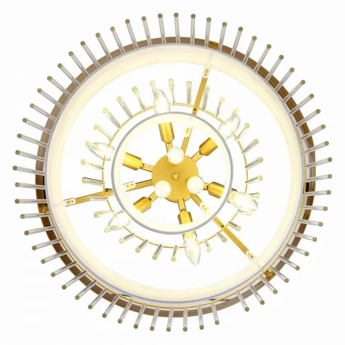 Подвесной светильник ST-Luce Aversa SL1352.203.09 Цвет арматуры Желтый Цвет плафонов Белый от ImperiumLoft