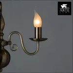 Бра Arte Lamp Antwerp A1029AP-1AB Цвет арматуры бронза Цвет плафонов прозрачный