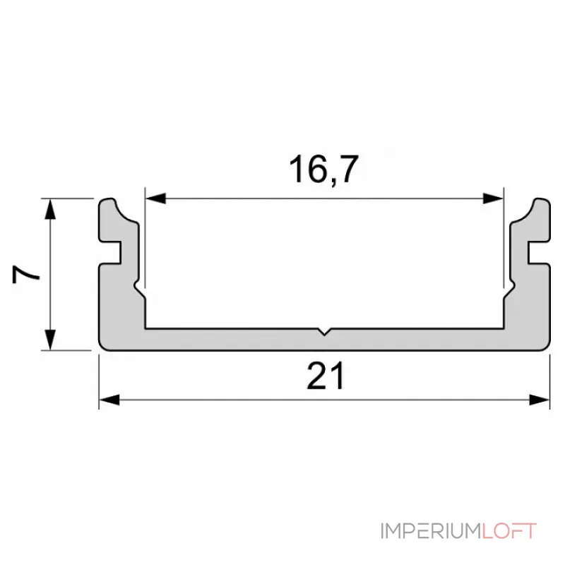 Профиль накладной  Deko-Light AU-01-15 970065 Цвет арматуры белый
