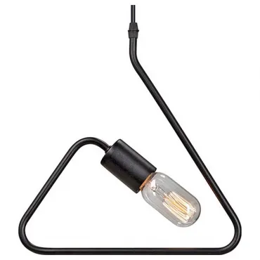 Подвесной светильник Vitaluce 4333 V4333-1/1S Цвет арматуры черный Цвет плафонов прозрачный от ImperiumLoft