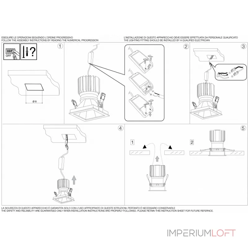 Встраиваемый светильник Ideal Lux Game Square GAME SQUARE WHITE WHITE Цвет арматуры черный Цвет плафонов черный Встраиваемый светильник Ideal Lux Game Square GAME SQUARE WHITE WHITE Цвет арматуры черный Цвет плафонов черный