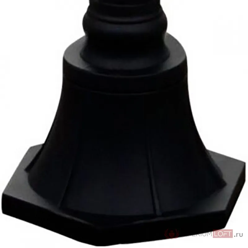 Фонарный столб Maytoni Abbey Road O003FL-03B Цвет арматуры черный Цвет плафонов прозрачный от ImperiumLoft