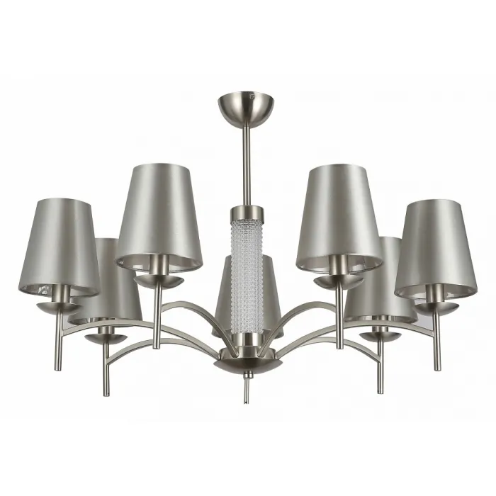 Люстра на штанге F-promo Velum 2906-7P Цвет арматуры никель Цвет плафонов серый от ImperiumLoft