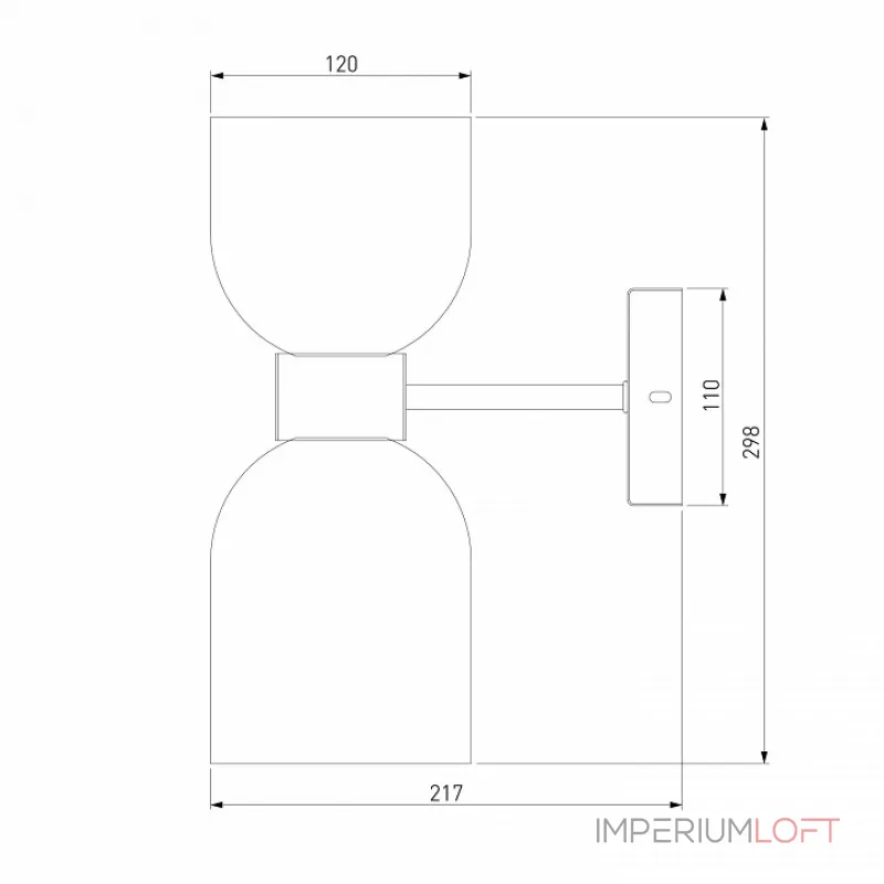 Бра Eurosvet Tandem 60118/2 Цвет плафонов янтарный Цвет арматуры латунь