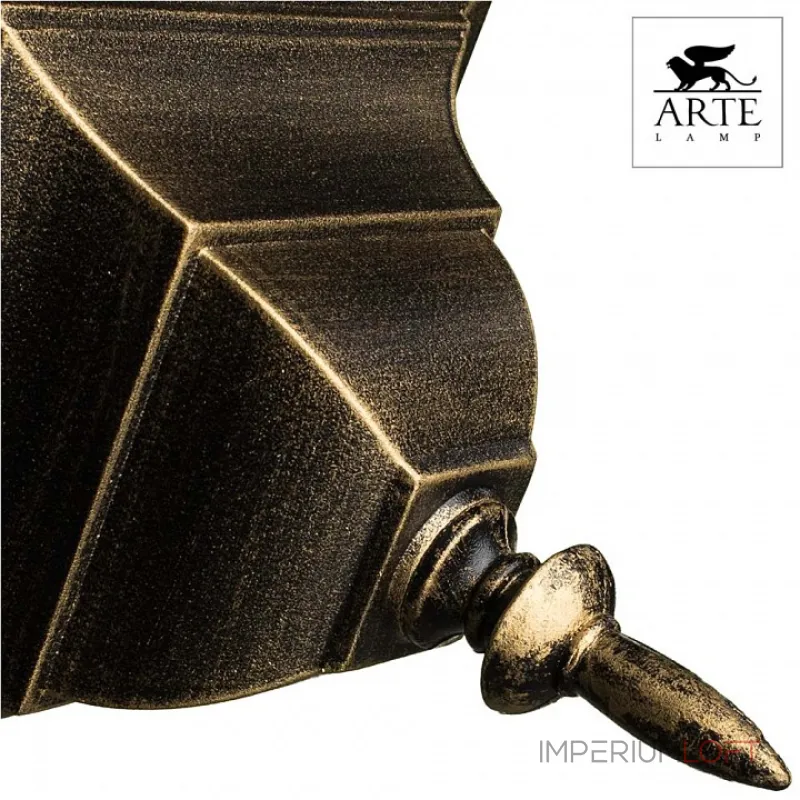 Наземный низкий светильник Arte Lamp Berlin A1014FN-1BN Цвет арматуры золото Цвет плафонов разноцветный