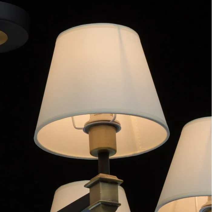 Люстра на штанге MW-Light ДельРей 700013408 Цвет арматуры бронза Цвет плафонов белый от ImperiumLoft