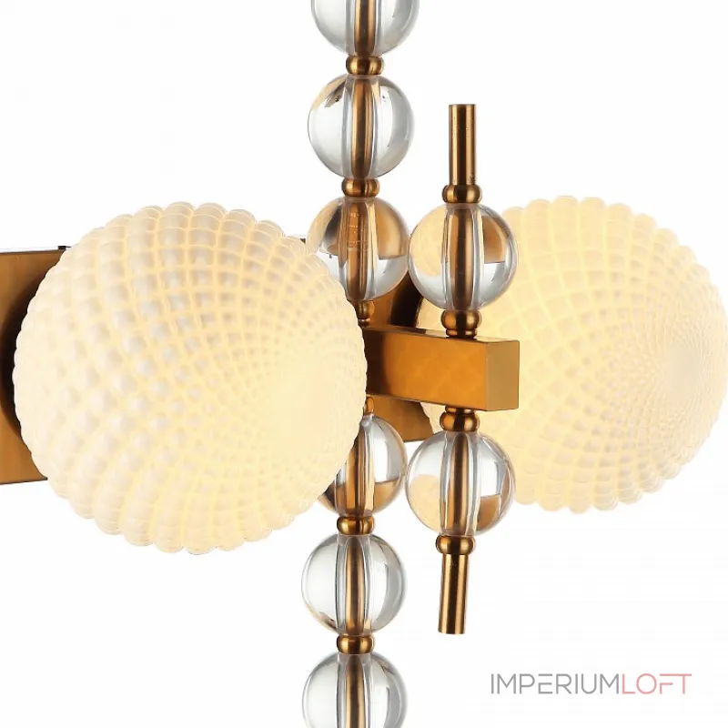 Бра Stilfort Queenly 2120/03/01W Цвет плафонов белый Цвет арматуры латунь Бра Stilfort Queenly 2120/03/01W Цвет плафонов белый Цвет арматуры латунь