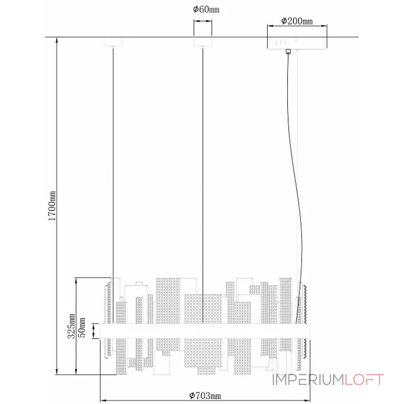 Подвесной светильник Wertmark Lotta WE460.01.303