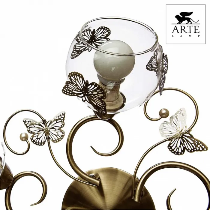 Люстра на штанге Arte Lamp Alessandra A5004PL-5AB Цвет арматуры бронза Цвет плафонов бронза от ImperiumLoft
