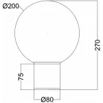 Настенный светильник Maytoni Bold O598WL-01GR1 от ImperiumLoft