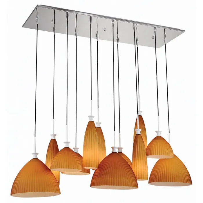 Подвесной светильник Lightstar Agola 810223 Цвет арматуры хром Цвет плафонов янтарный от ImperiumLoft