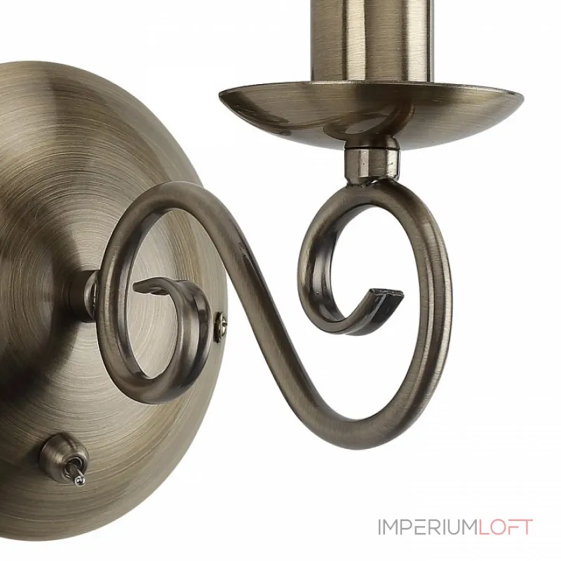 Бра Arte Lamp 1129 A1129AP-1AB Цвет арматуры бронза Цвет плафонов прозрачный