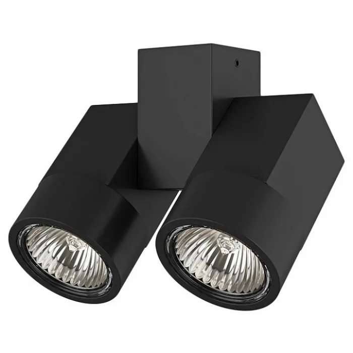 Светильник на штанге Lightstar Illumo X2 051037 Цвет арматуры черный Цвет плафонов черный от ImperiumLoft