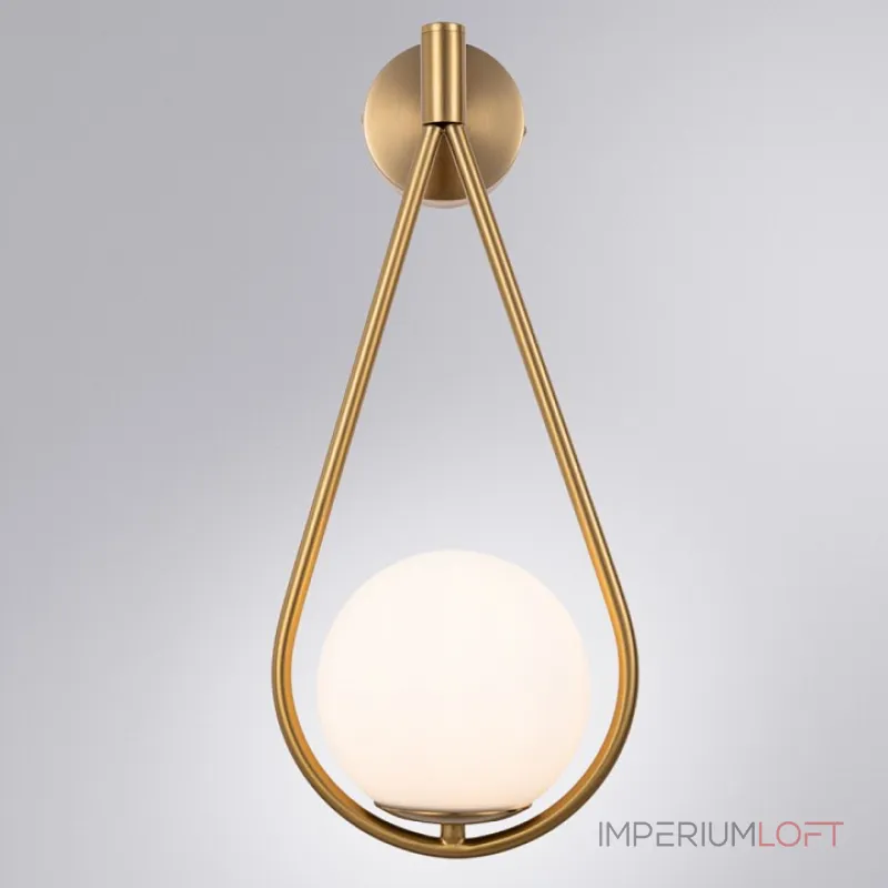 Бра Arte Lamp Matisse A7765AP-1AB Цвет арматуры Коричневый Цвет плафонов Белый