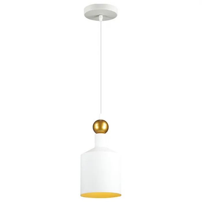 Подвесной светильник Odeon Light Bolli 4087/1 Цвет арматуры белый Цвет плафонов золото от ImperiumLoft