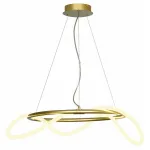 Подвесной светильник Lussole Loft River LSP-8366 Цвет плафонов белый Цвет арматуры золото от ImperiumLoft