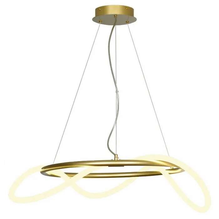 Подвесной светильник Lussole Loft River LSP-8366 Цвет плафонов белый Цвет арматуры золото от ImperiumLoft