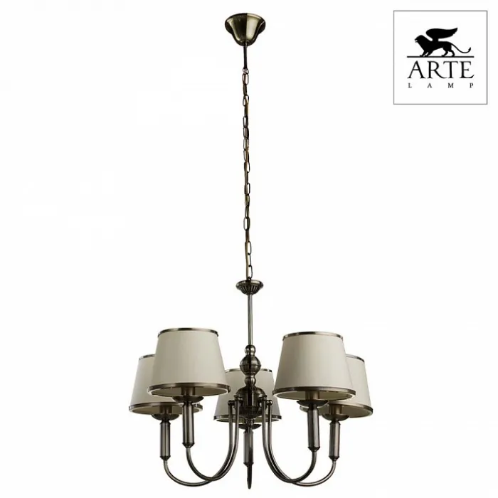 Подвесная люстра Arte Lamp Alice A3579LM-5AB Цвет арматуры бронза Цвет плафонов бронза от ImperiumLoft