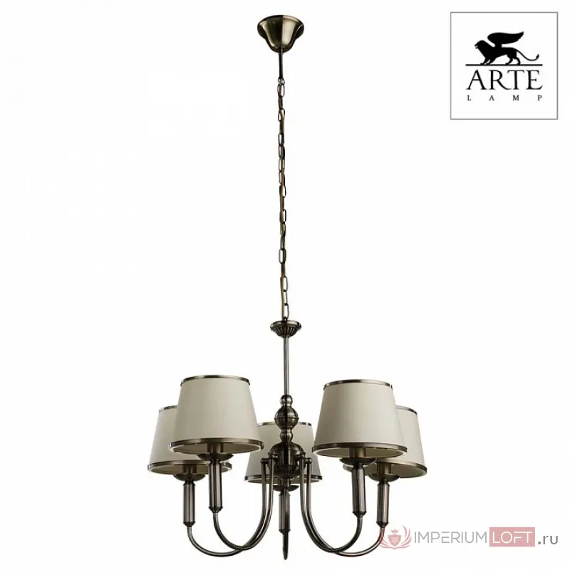 Подвесная люстра Arte Lamp Alice A3579LM-5AB Цвет арматуры бронза Цвет плафонов бронза от ImperiumLoft