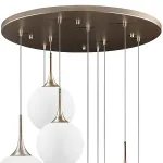 Подвесной светильник Lightstar Globo 813093 Цвет плафонов белый Цвет арматуры золото от ImperiumLoft
