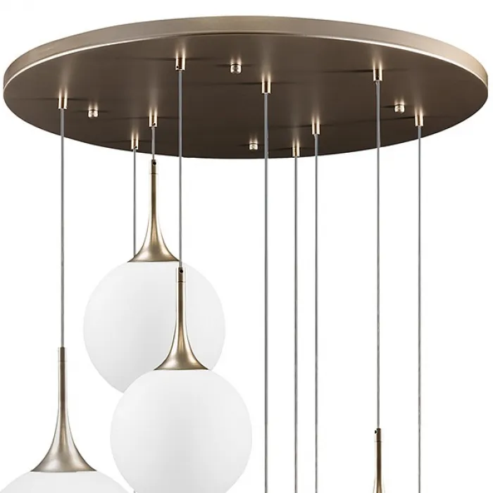 Подвесной светильник Lightstar Globo 813093 Цвет плафонов белый Цвет арматуры золото от ImperiumLoft