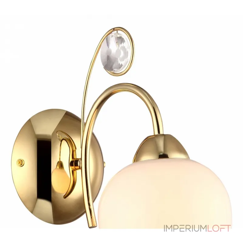 Бра Arte Lamp Millo A9549AP-1GO Цвет арматуры золото Цвет плафонов белый