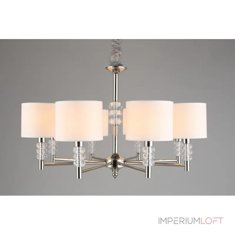 Подвесная люстра Aployt Franula APL.724.03.08 Цвет арматуры никель Цвет плафонов белый от ImperiumLoft