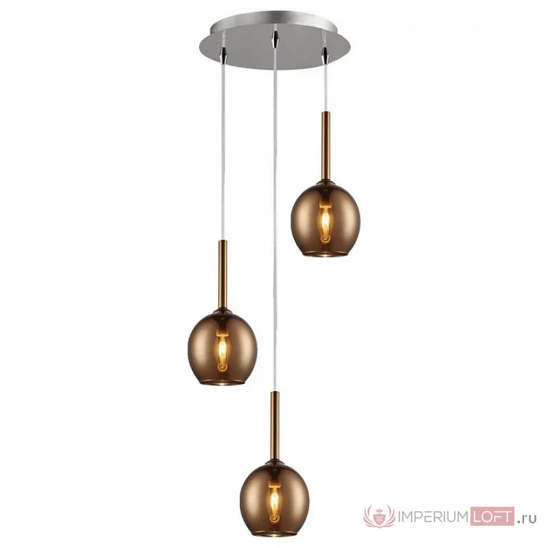 Подвесной светильник Zumaline Monic MD1629-3B(copper) Цвет арматуры медь Цвет плафонов медь от ImperiumLoft