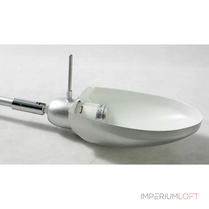 Настольная лампа офисная Lussole Roma LST-4364-01 Цвет арматуры серый Цвет плафонов серый