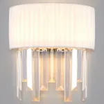 Накладной светильник Eurosvet Amantea 10106/2 хром/прозрачный хрусталь Strotskis от ImperiumLoft