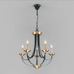 Подвесная люстра Eurosvet Lazzaro 60098/5 черный Цвет арматуры черный Цвет плафонов черный от ImperiumLoft