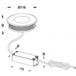Встраиваемый в дорогу светильник Deko-Light Flat III WW 730336 Цвет арматуры серебро Цвет плафонов прозрачный от ImperiumLoft