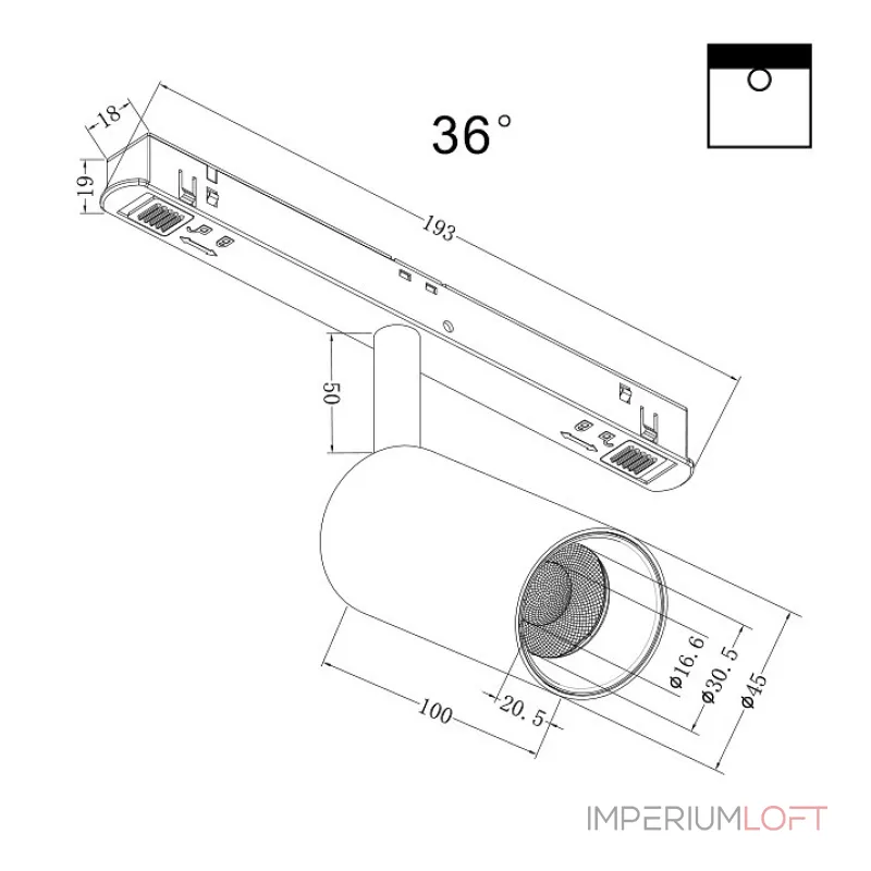 Светильник на штанге Maytoni Focus LED TR032-2-5W3K-M-B