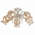 Люстра на штанге TopLight Miranda TL5690D-05WG Цвет арматуры золото Цвет плафонов янтарный от ImperiumLoft