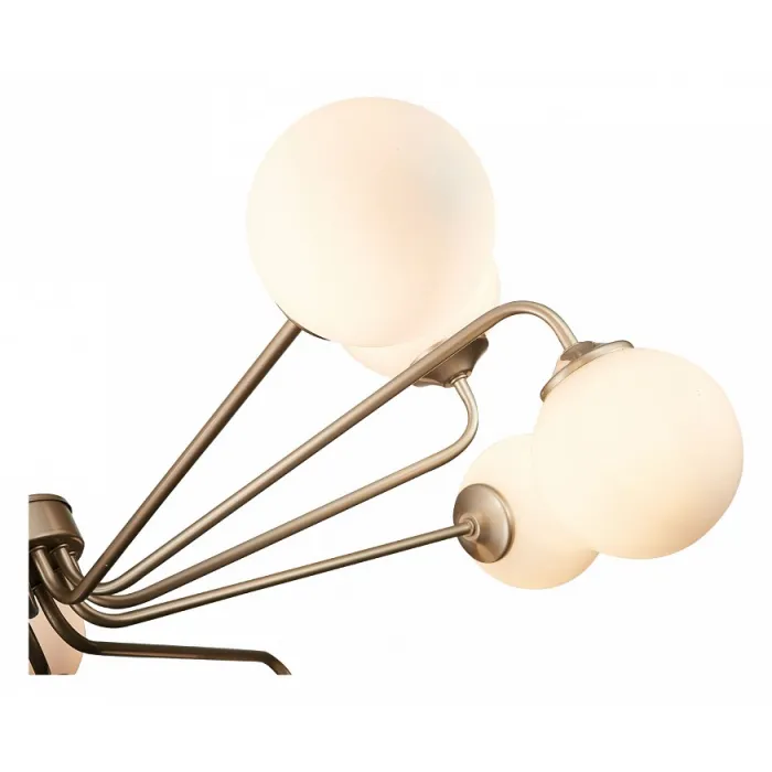 Люстра на штанге ST-Luce Redjino SLE106203-12 Цвет арматуры золото Цвет плафонов белый от ImperiumLoft