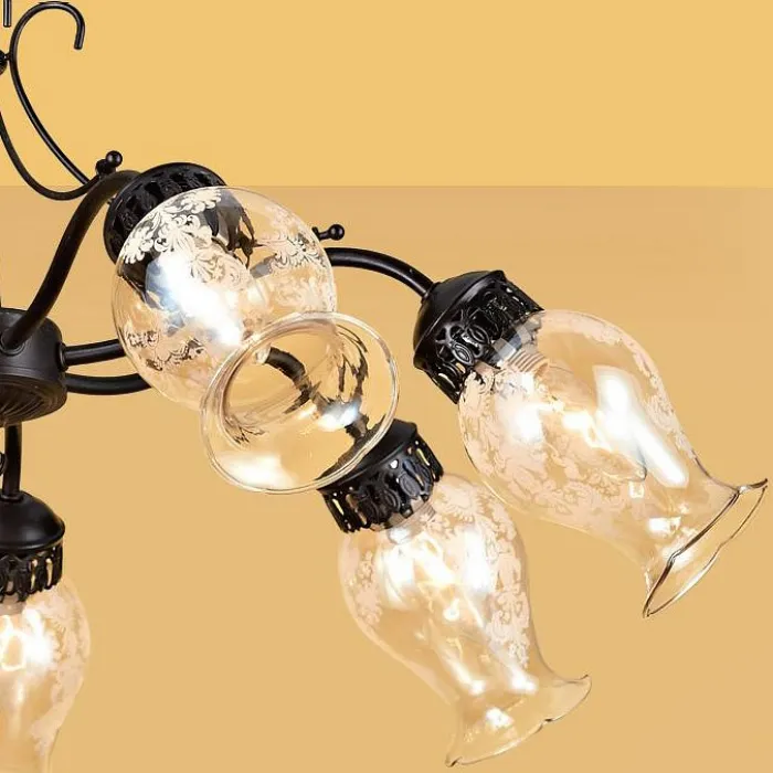 Подвесная люстра Citilux Метафора CL413171 Цвет арматуры коричневый Цвет плафонов прозрачный от ImperiumLoft