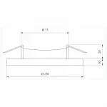 Встраиваемый светильник Elektrostandard a037542 Цвет плафонов белый Цвет арматуры белый от ImperiumLoft
