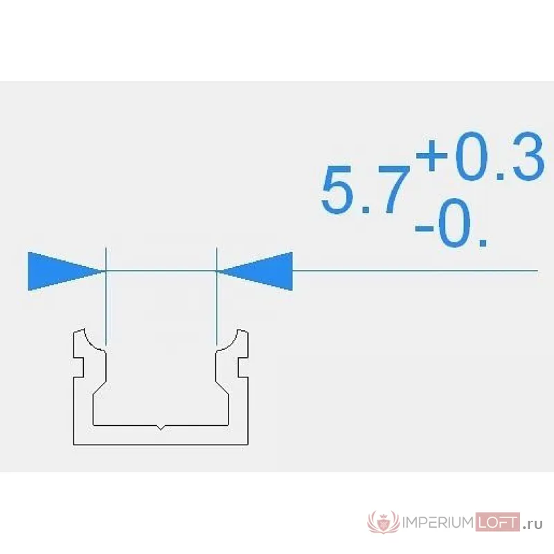 Профиль накладной  Deko-Light AU-01-05 970080 Цвет арматуры серебро от ImperiumLoft