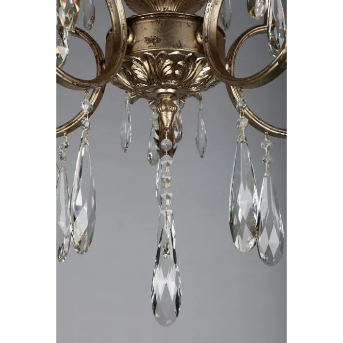 Подвесная люстра Omnilux Florence OML-77603-05 Цвет арматуры золото Цвет плафонов прозрачный от ImperiumLoft