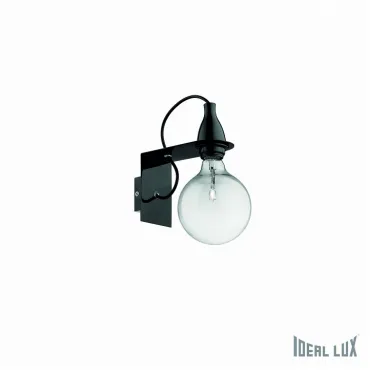 Бра Ideal Lux Minimal MINIMAL AP1 NERO Цвет арматуры черный Цвет плафонов прозрачный
