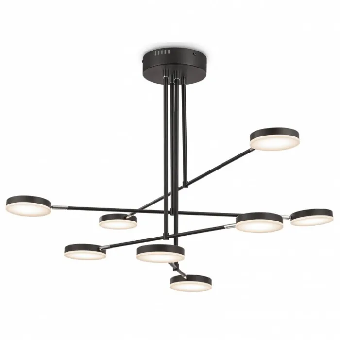 Люстра на штанге Maytoni Fad MOD070PL-L48B3K Цвет арматуры черный Цвет плафонов белый от ImperiumLoft