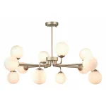Люстра на штанге ST-Luce Redjino SLE106203-12 Цвет арматуры золото Цвет плафонов белый от ImperiumLoft