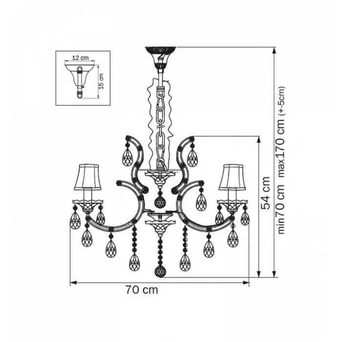 Подвесная люстра Osgona Princia 726081 Цвет арматуры белый от ImperiumLoft