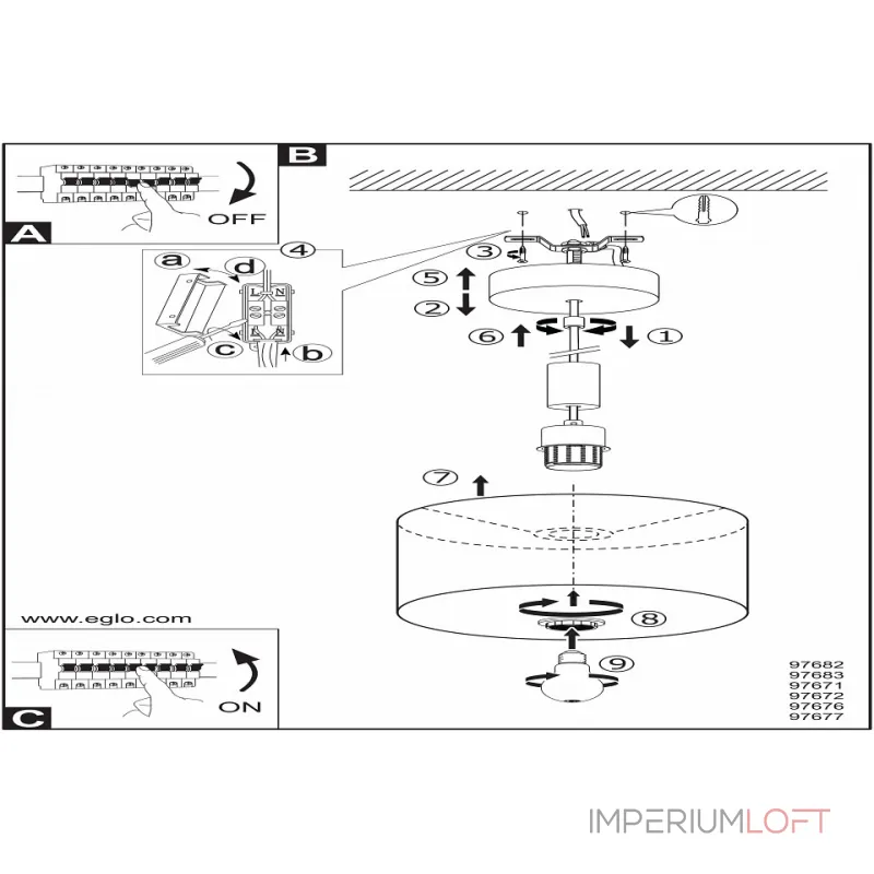Подвесной светильник Eglo Concessa 97683  Подвесной светильник Eglo Concessa 97683