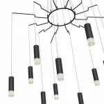 Подвесная люстра Maytoni Davida MOD035PL-12B Цвет арматуры черный Цвет плафонов черно-белый от ImperiumLoft