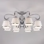 Потолочная люстра Eurosvet Tessa 60088/8 хром Цвет плафонов белый Цвет арматуры хром от ImperiumLoft
