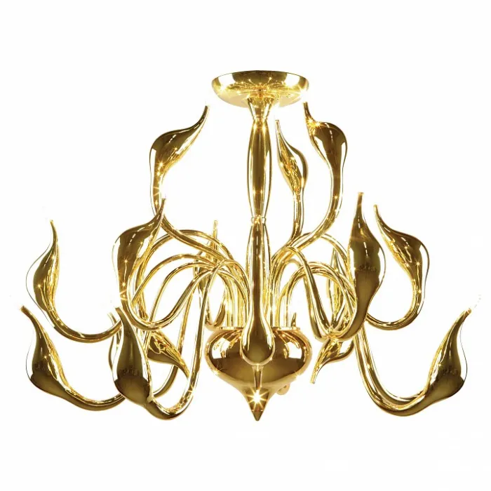 Люстра на штанге Lightstar Cigno Collo 751182 Цвет арматуры золото от ImperiumLoft