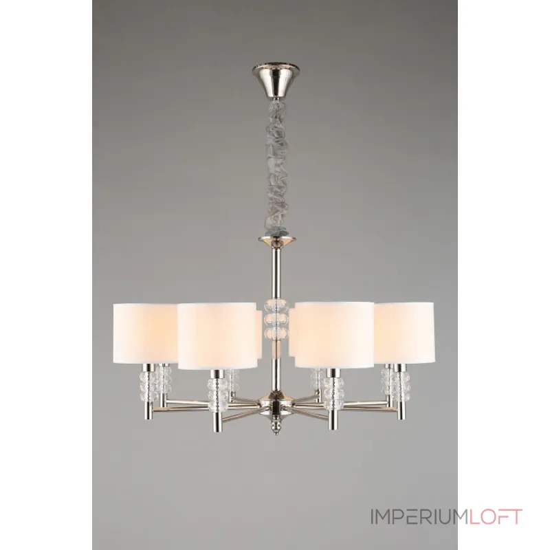 Подвесная люстра Aployt Franula APL.724.03.08 Цвет арматуры никель Цвет плафонов белый от ImperiumLoft