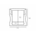 Профиль Donolux DL18505 DL18505RAL9003 Цвет арматуры белый